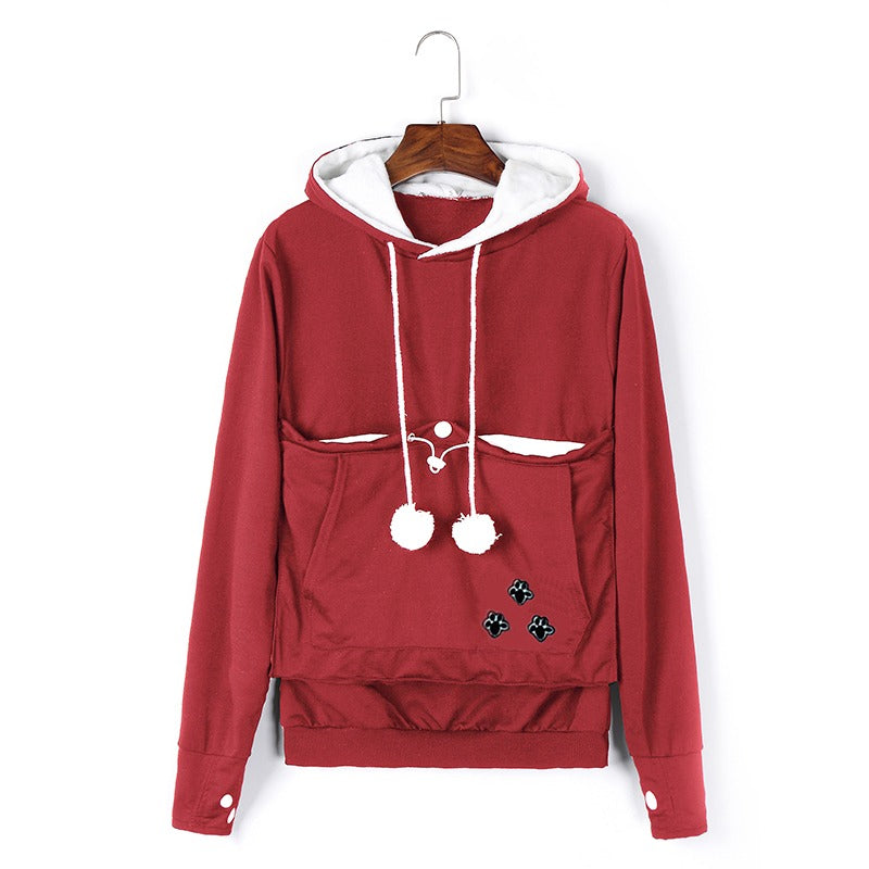 Huisdieren Hoodie – Knusse Hoodie met Buidel voor Kat of Hond