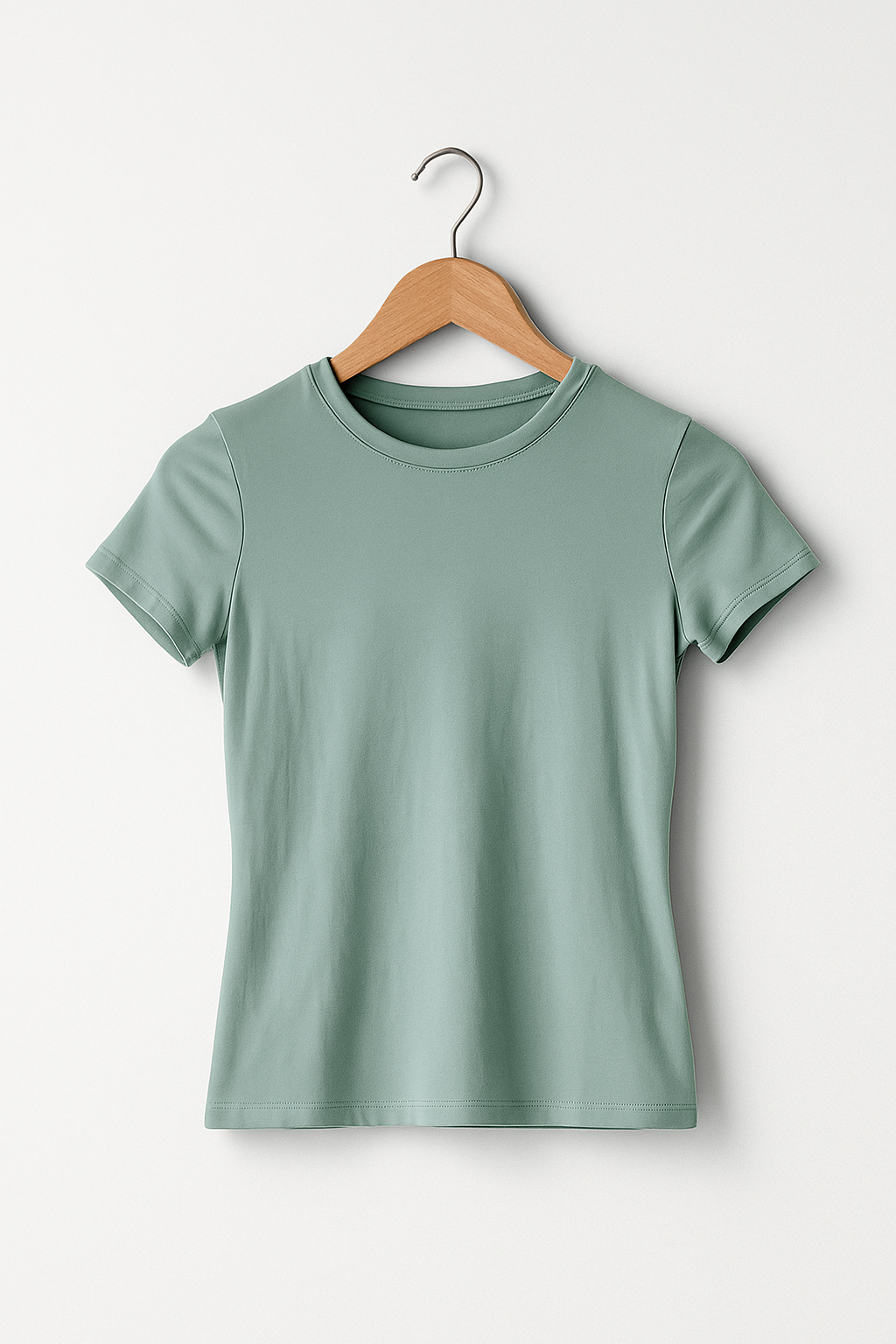 Laila crop top met ronde hals en korte mouwen