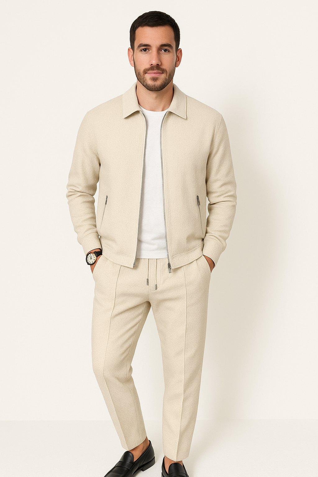 Martin | Heren Set van Wafelstof – Comfort & Casual Stijl