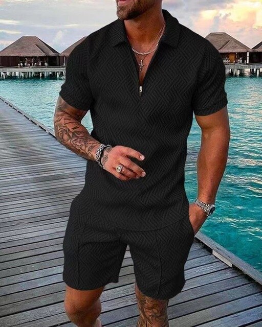 Mode Outlet | Tweedelige Zomerset voor Heren – Stijlvol & Ademend