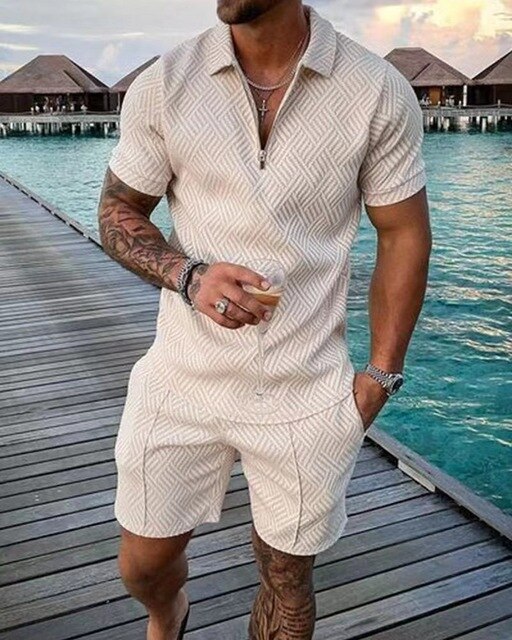 Mode Outlet | Tweedelige Zomerset voor Heren – Stijlvol & Ademend