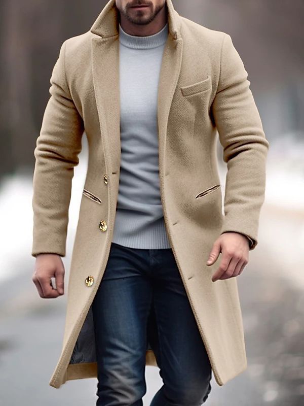 James – Moderne Herenjas met Knopen