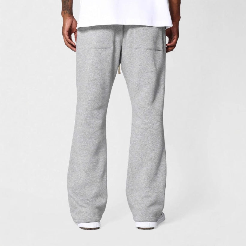 Heren flared sweatpants – Joggingbroek met uitlopende pijpen en comfortabele fit