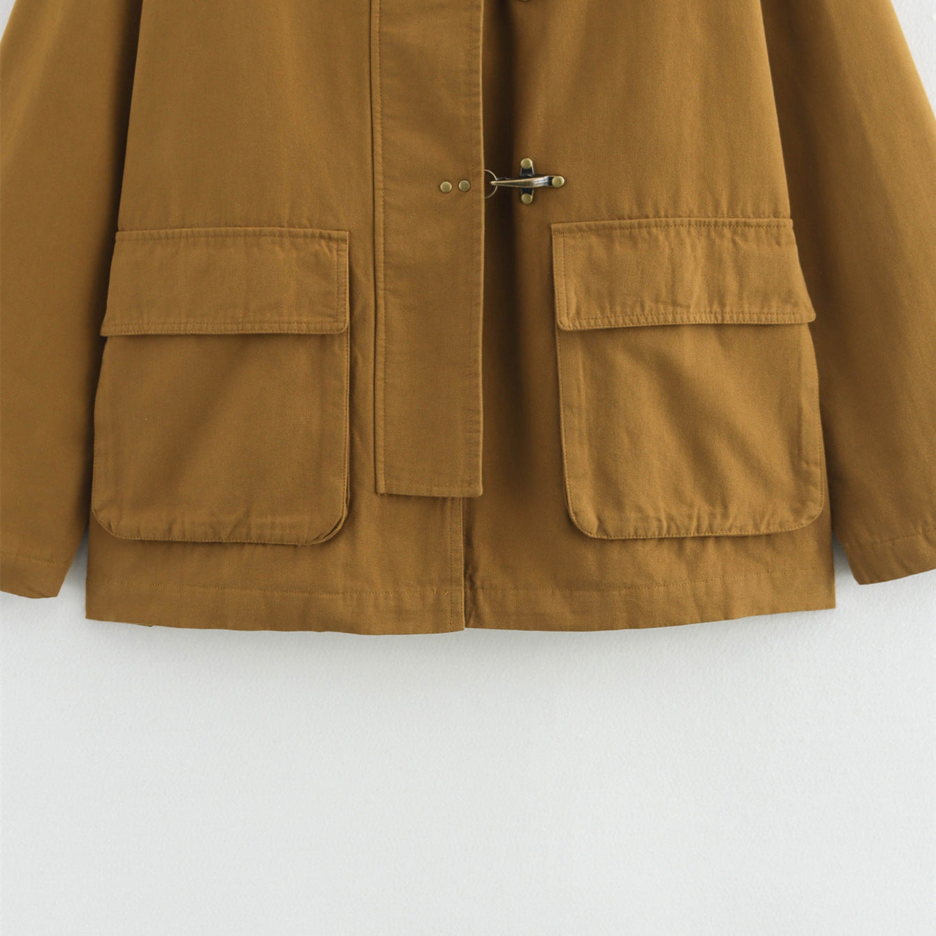 Dames Jas – Barn Jacket Met Knoopsluiting en Zakken
