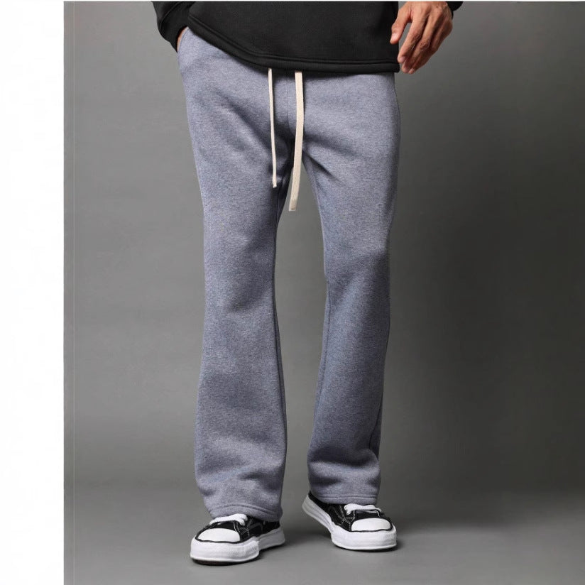 Heren flared sweatpants – Joggingbroek met uitlopende pijpen en comfortabele fit