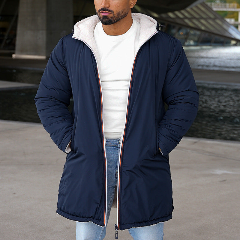 Heren Fleece Jas – Teddy Jas Met Capuchon en Relaxte Pasvorm