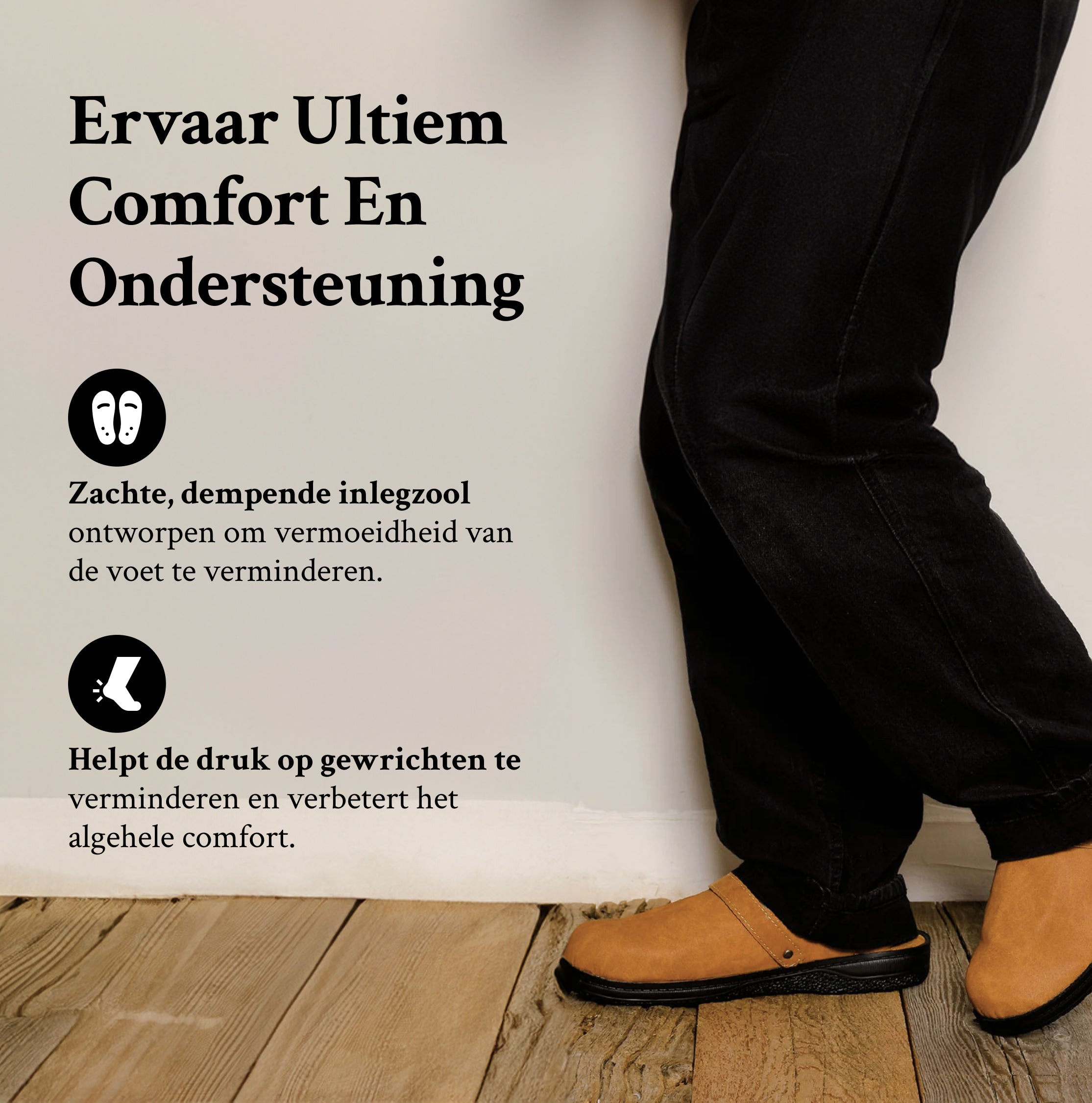 Luca | Comfortabele Herenpantoffels met Verstelbare Pasvorm