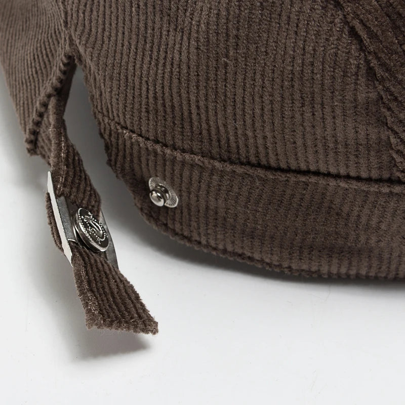 Modieuze Unisex Cord-Baret – Tijdloze stijl voor elk seizoen