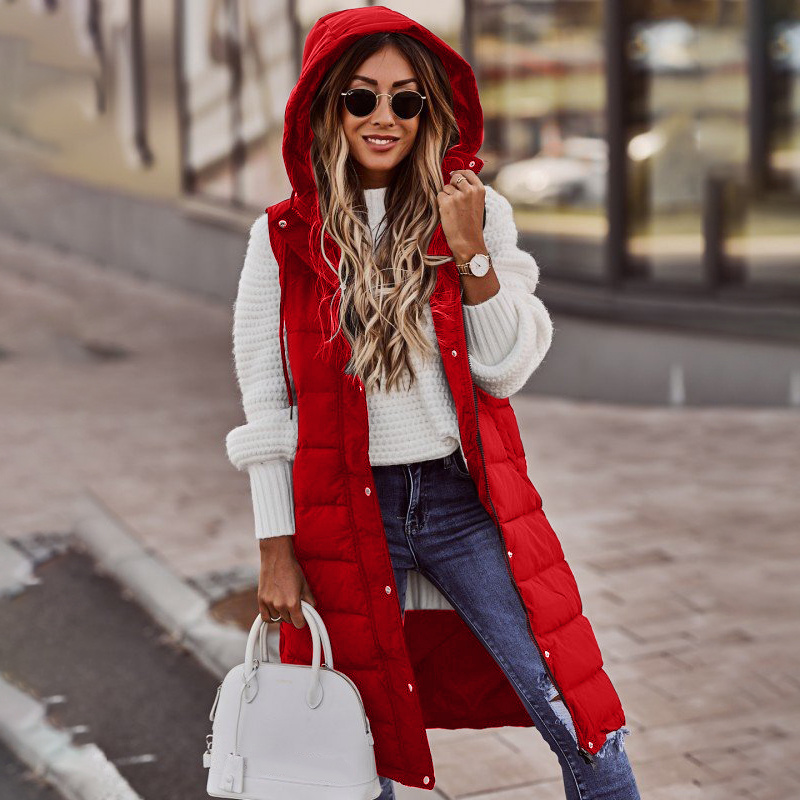 Oversized Dames Bodywarmer met Capuchon – Gewatteerd en Stijlvol voor het Najaar