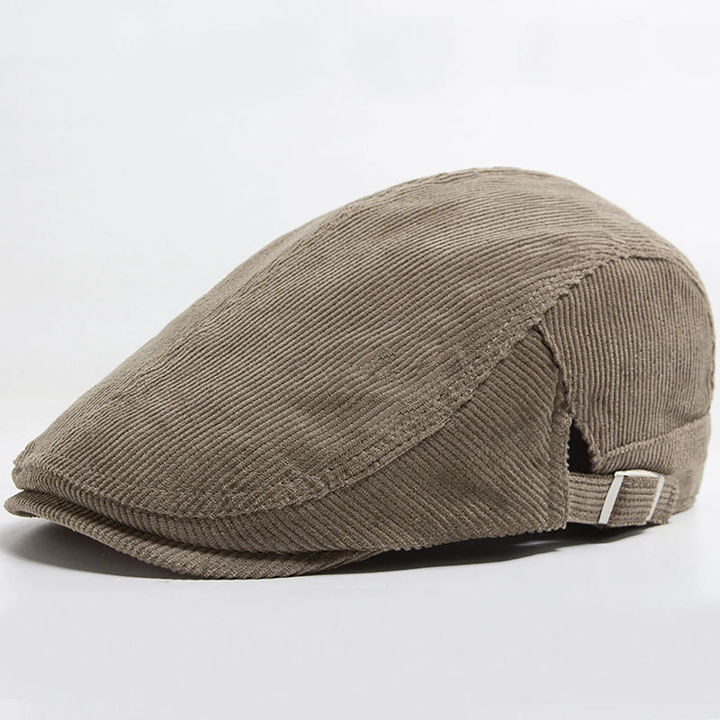 Modieuze Unisex Cord-Baret – Tijdloze stijl voor elk seizoen