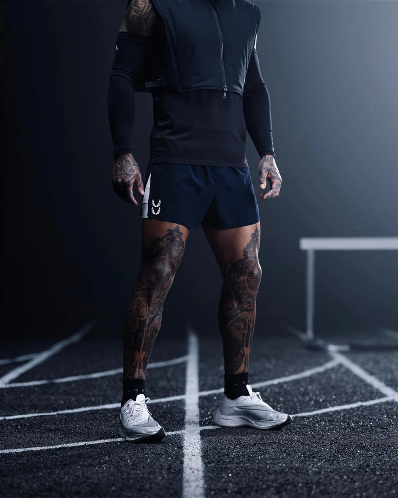 Liam Men's Sport Shorts 2-in-1 Ontwerp Sneldrogend voor Fitness en Joggen-5
