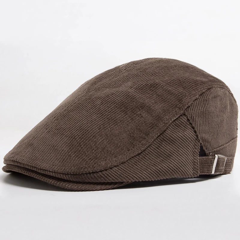 Modieuze Unisex Cord-Baret – Tijdloze stijl voor elk seizoen