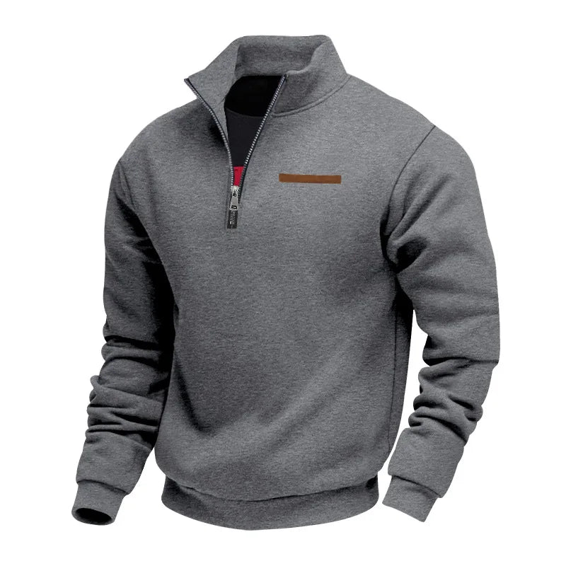 Heren Fleece Sweater met Half-Zip | Regular Fit met Moderne Look