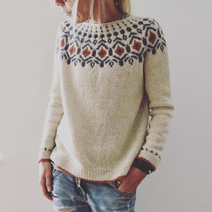 Dames Trui – Gebreid – Stijlvol Design – Ronde Hals