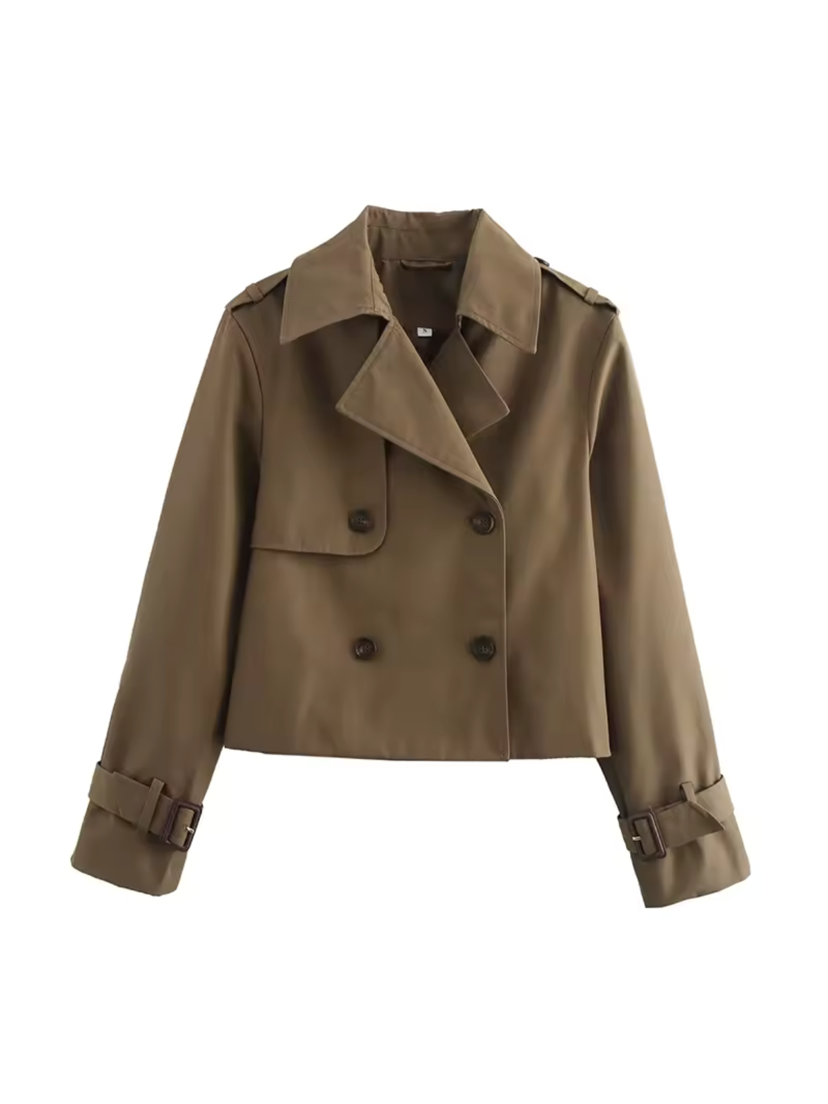 Dames Trenchcoat – Dubbele Knopenrij & Tailleband – Waterafstotend Voor Voorjaar en Herfst