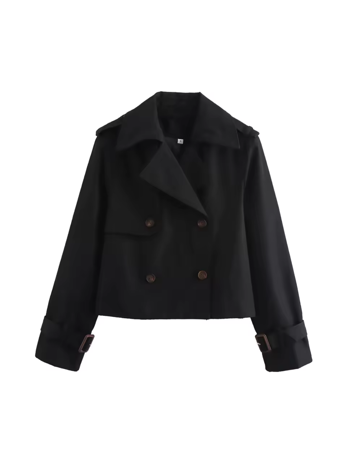 Dames Trenchcoat – Dubbele Knopenrij & Tailleband – Waterafstotend Voor Voorjaar en Herfst