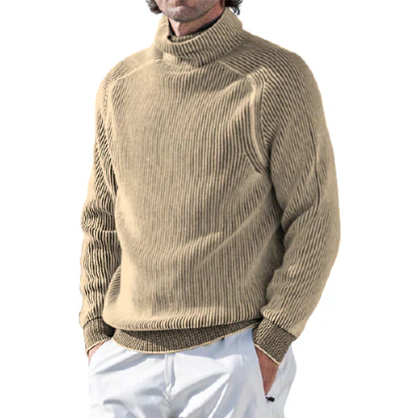 Heren Coltrui – Warme Gebreide Trui met Tijdloos Design
