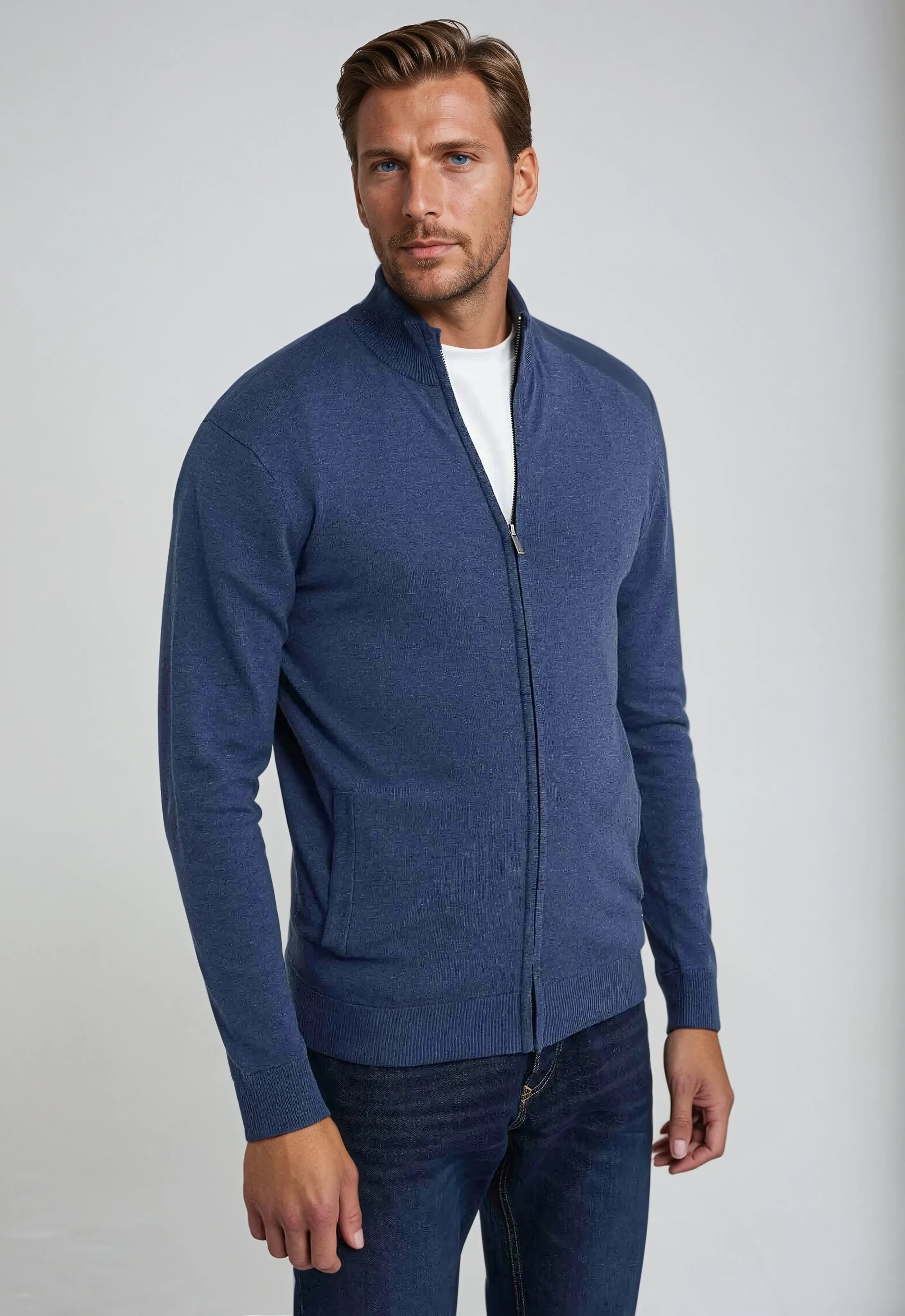 Heren Vest – Volledige Ritssluiting – Modern & Comfortabel