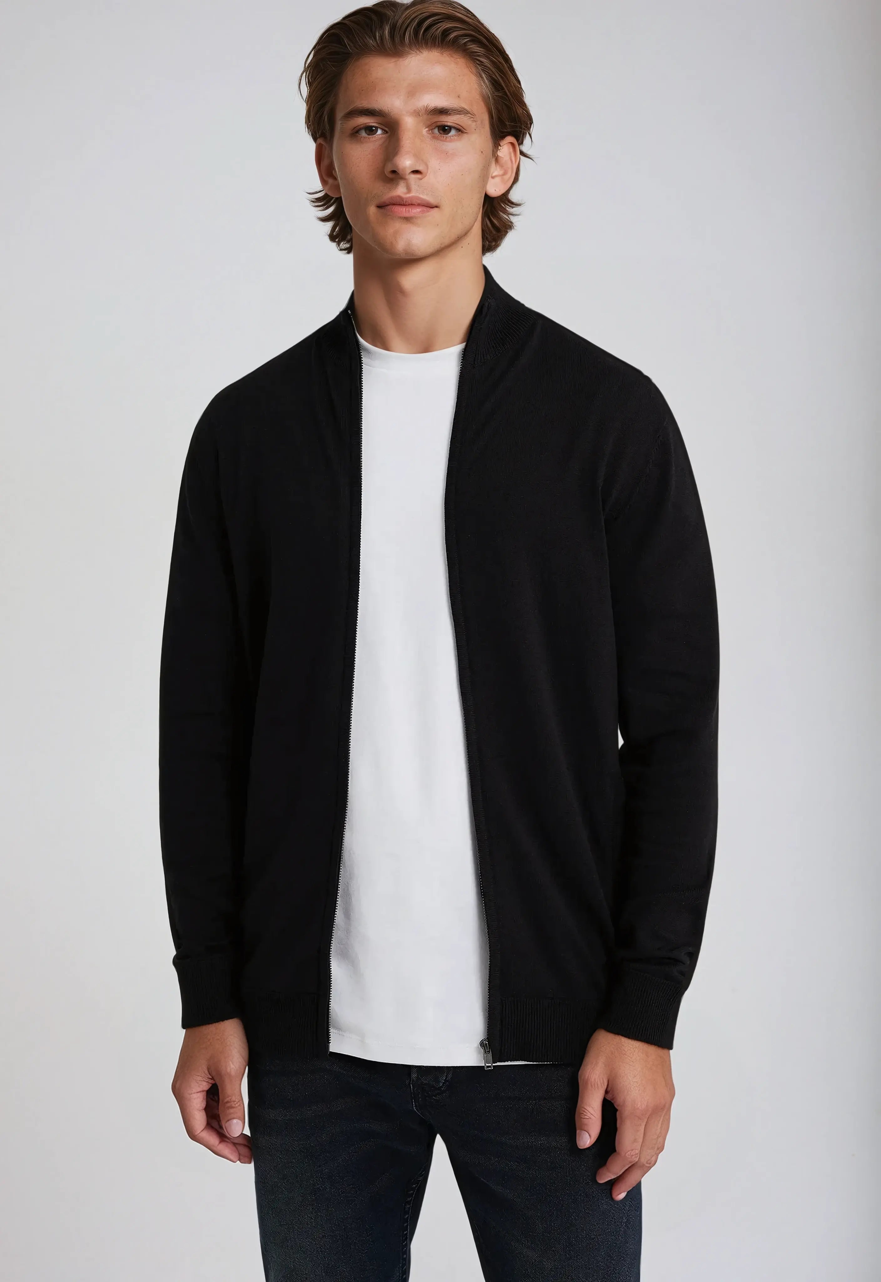 Heren Vest – Volledige Ritssluiting – Modern & Comfortabel