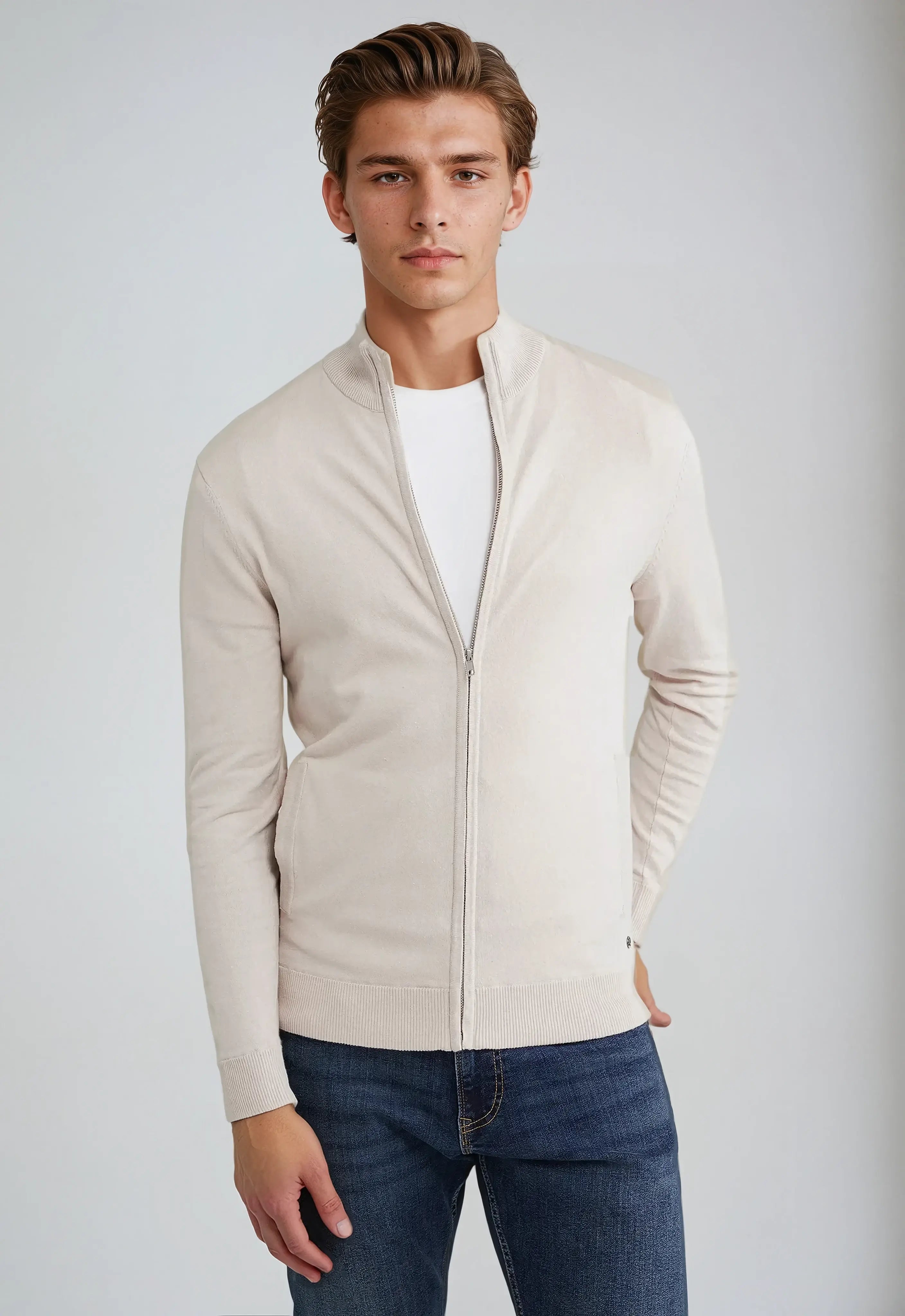 Heren Vest – Volledige Ritssluiting – Modern & Comfortabel