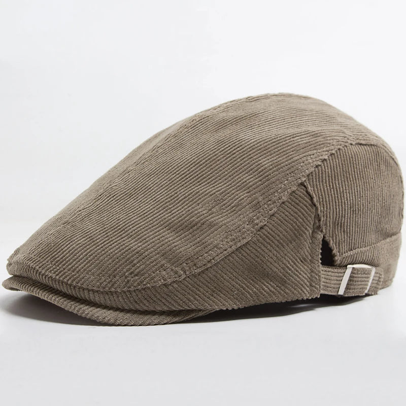 Modieuze Unisex Cord-Baret – Tijdloze stijl voor elk seizoen