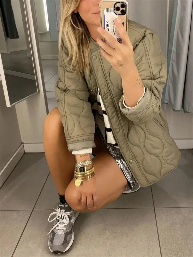 Elena – Oversized Winterjas voor Dames | Stijlvol & Warm