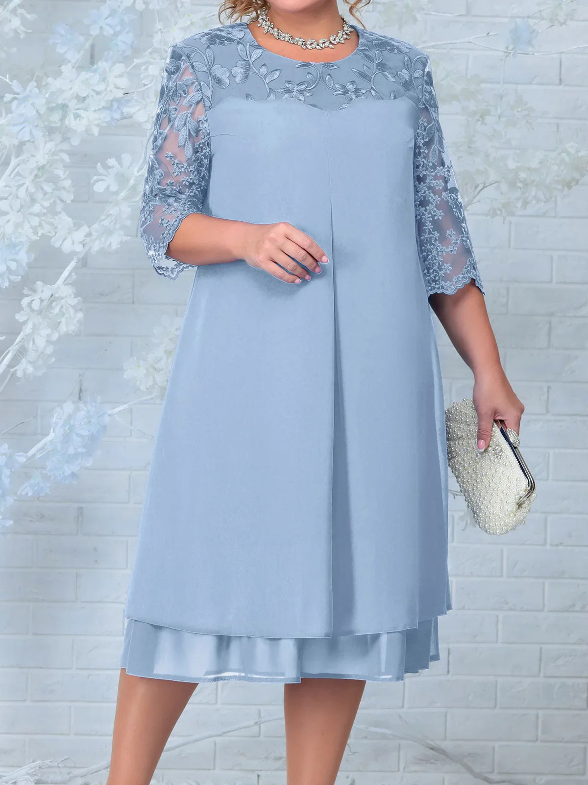ELARA | Elegante Maxi-Jurk met Borduursels – Stijlvol & Comfortabel