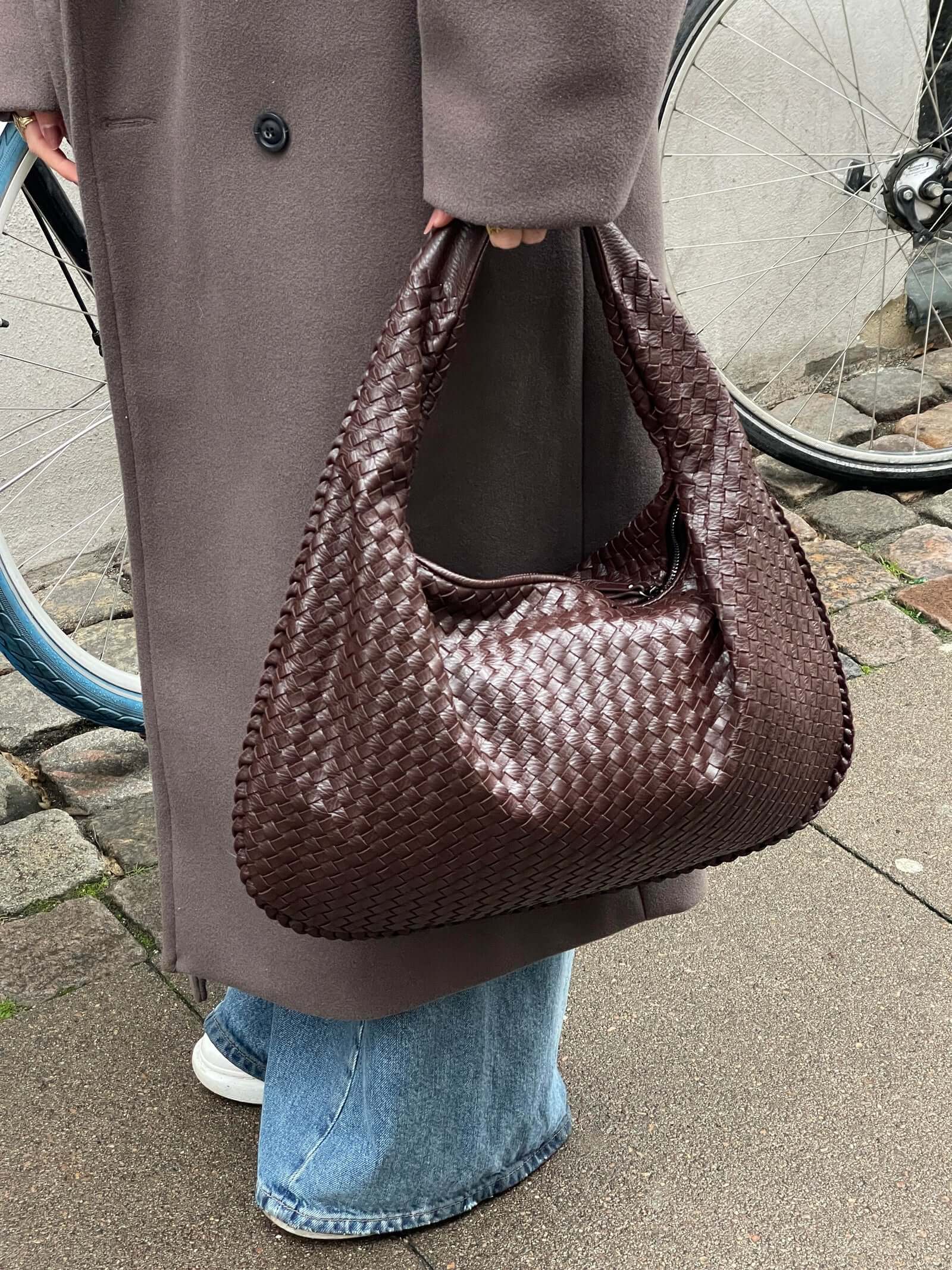 FLORENCE | Grote Geweven Schoudertas – Stijlvol & Praktisch