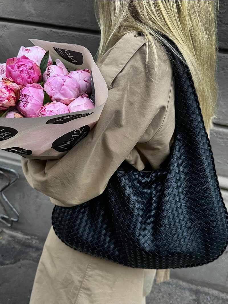 FLORENCE | Grote Geweven Schoudertas – Stijlvol & Praktisch