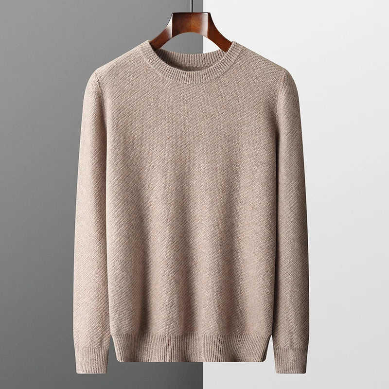 Heren Trui Met Ronde Hals – Lange Mouwen en Tijdloos Design