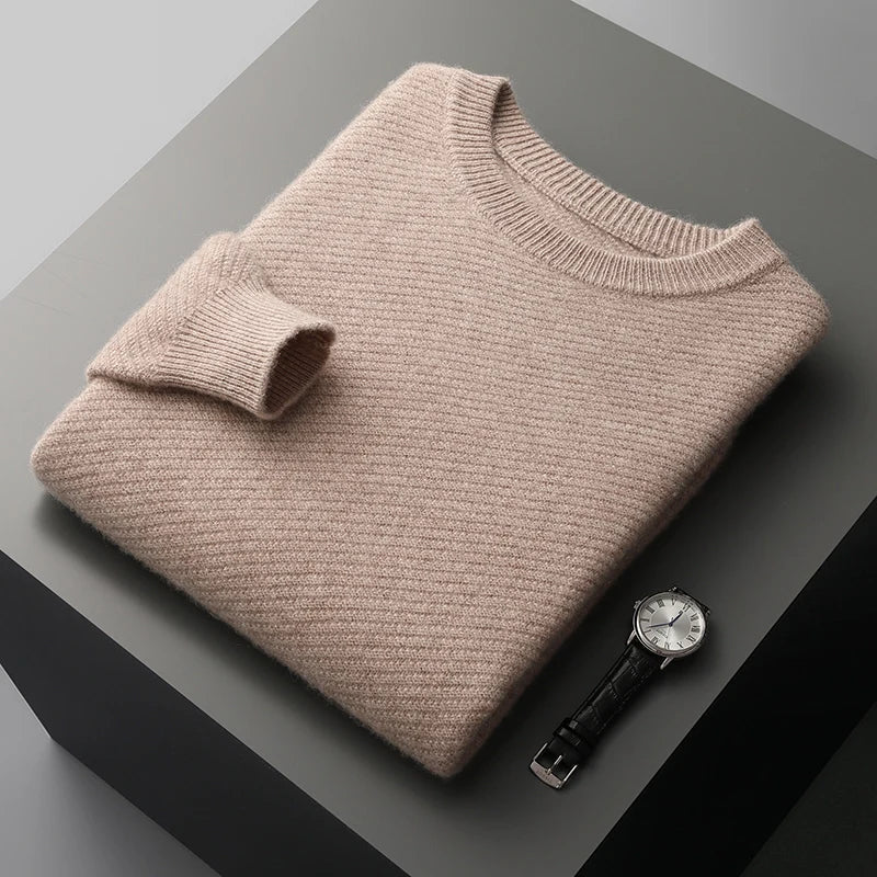 Heren Trui Met Ronde Hals – Lange Mouwen en Tijdloos Design