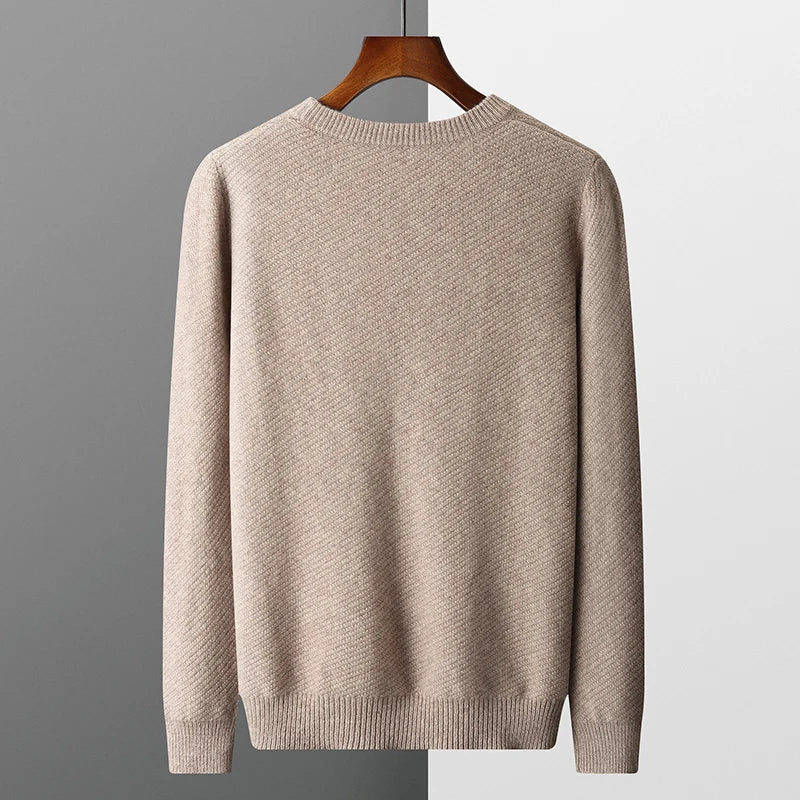 Heren Trui Met Ronde Hals – Lange Mouwen en Tijdloos Design