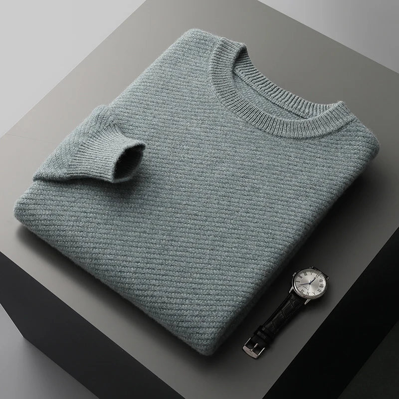 Heren Trui Met Ronde Hals – Lange Mouwen en Tijdloos Design