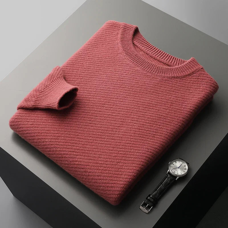 Heren Trui Met Ronde Hals – Lange Mouwen en Tijdloos Design