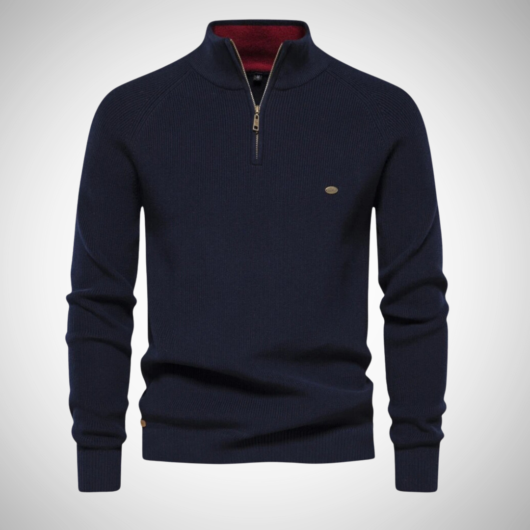 Heren Trui met Kwart Rits | Stijlvolle Pullover voor Elke Gelegenheid