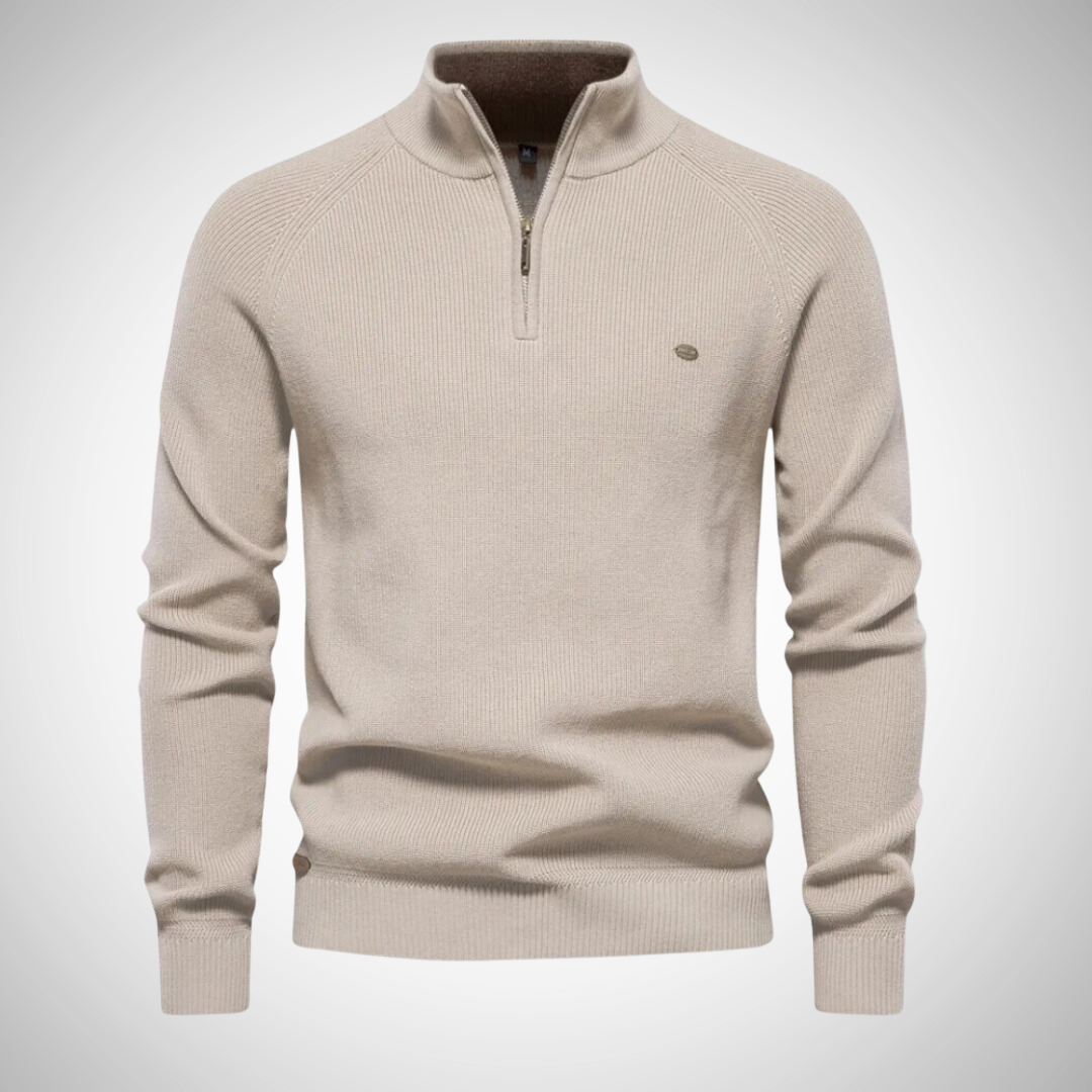 Heren Trui met Kwart Rits | Stijlvolle Pullover voor Elke Gelegenheid