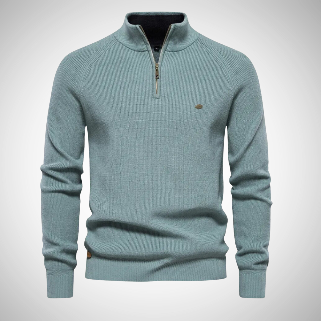 Heren Trui met Kwart Rits | Stijlvolle Pullover voor Elke Gelegenheid