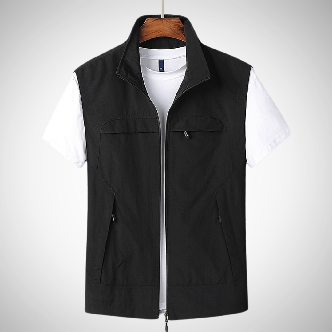 Heren Bodywarmer | Multifunctioneel Utility Vest met Praktische Zakken