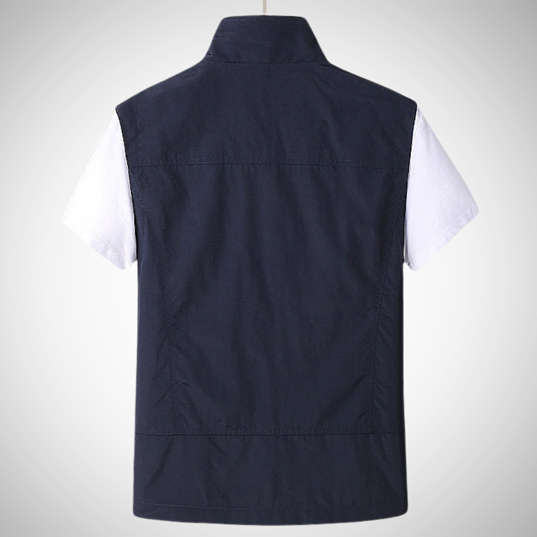 Heren Bodywarmer | Multifunctioneel Utility Vest met Praktische Zakken