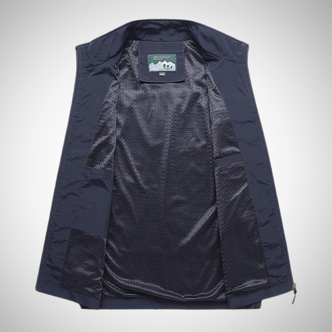 Heren Bodywarmer | Multifunctioneel Utility Vest met Praktische Zakken
