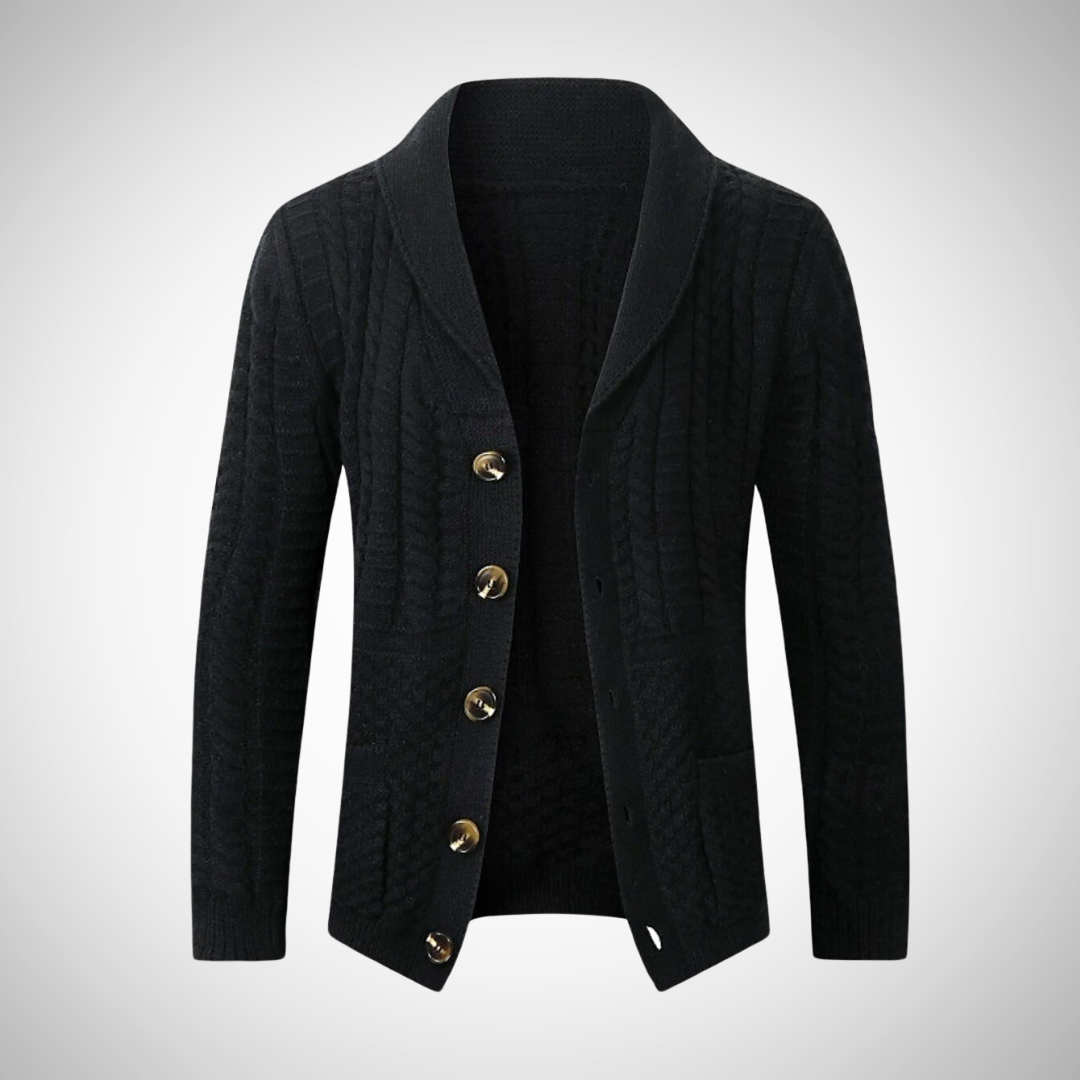 Heren Cardigan Trui met Knopen | Stijlvolle Warme Lange Mouwen Trui