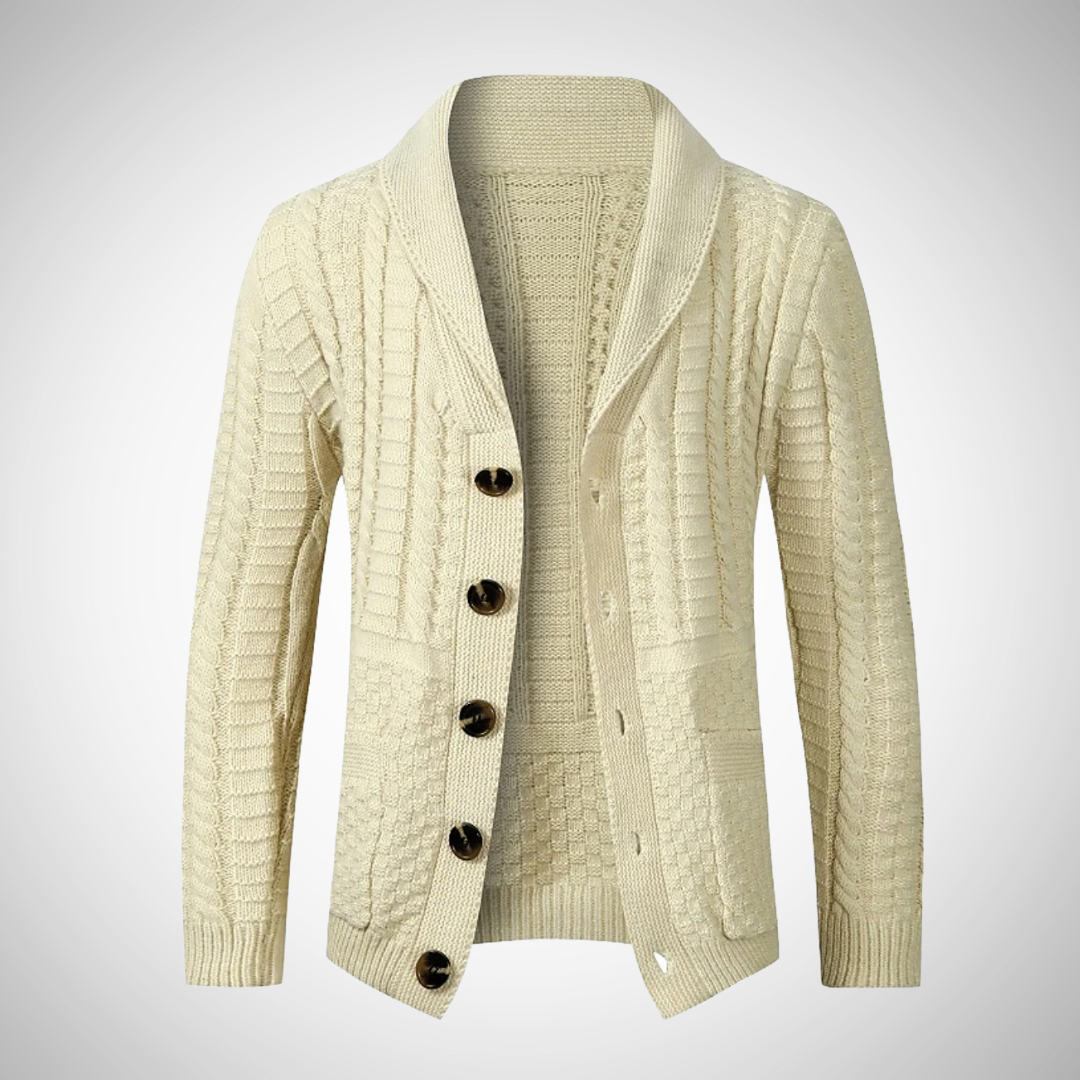 Heren Cardigan Trui met Knopen | Stijlvolle Warme Lange Mouwen Trui