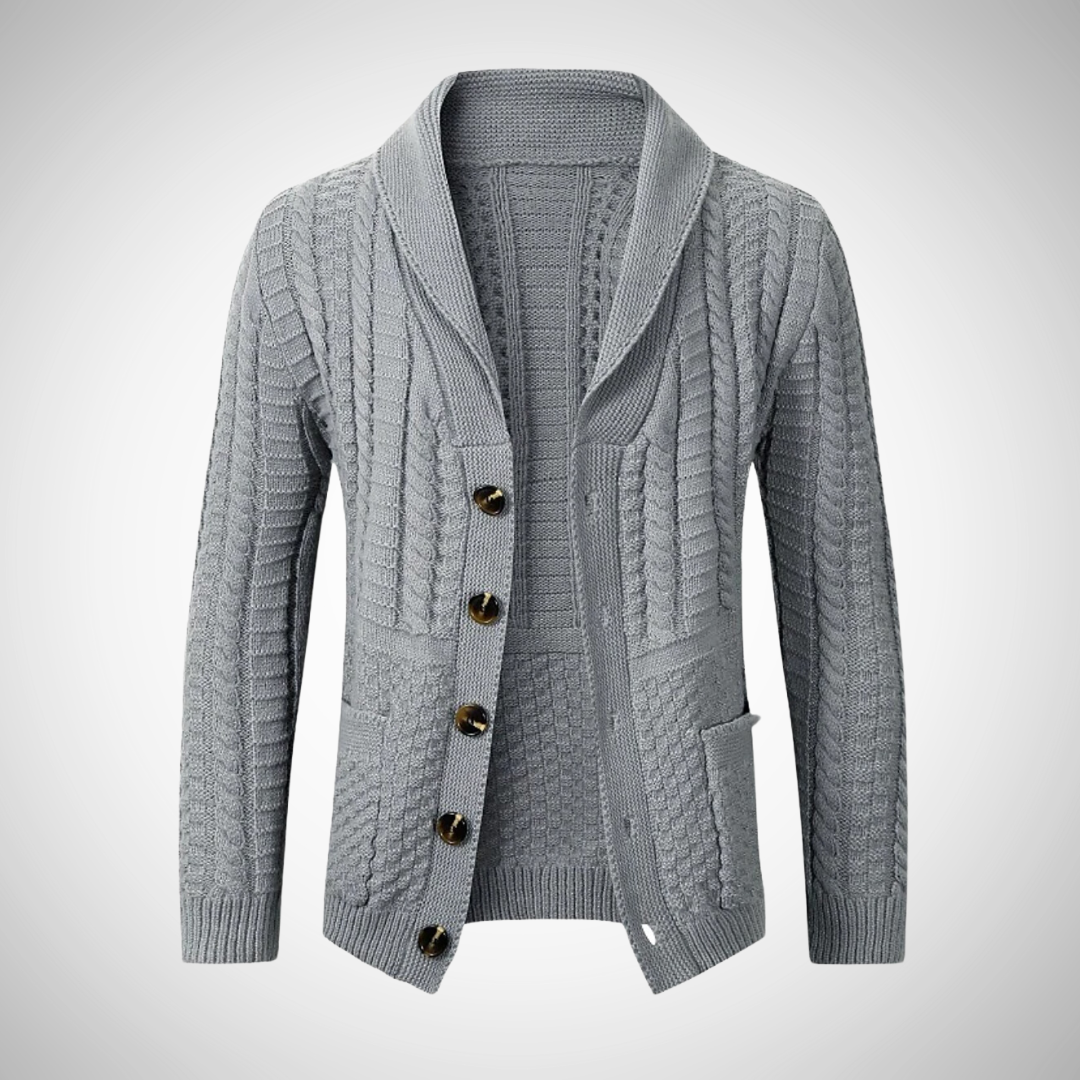 Heren Cardigan Trui met Knopen | Stijlvolle Warme Lange Mouwen Trui