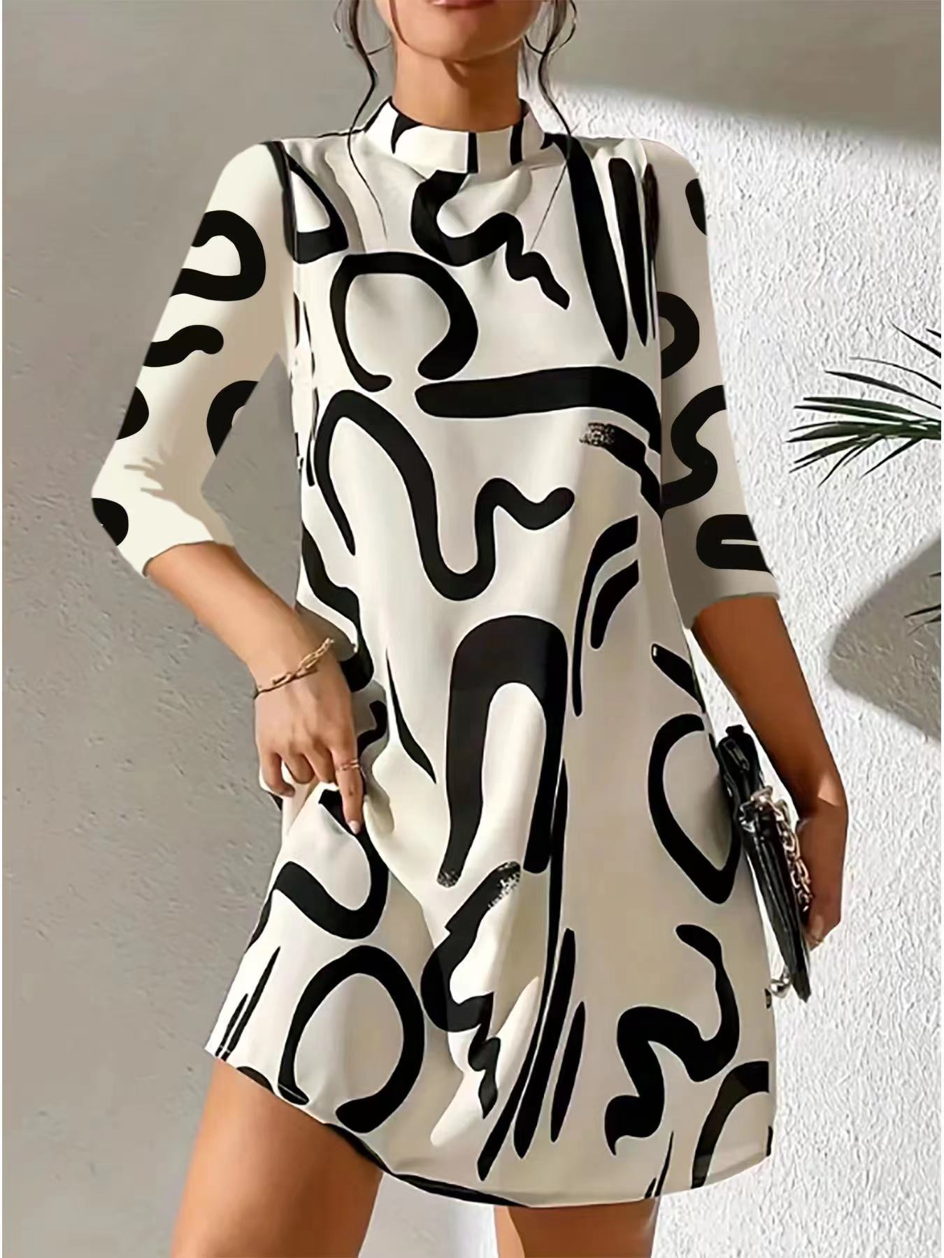 Alanna | Jurk met Print voor Dames – Stijlvol, Comfortabel & Tijdloos