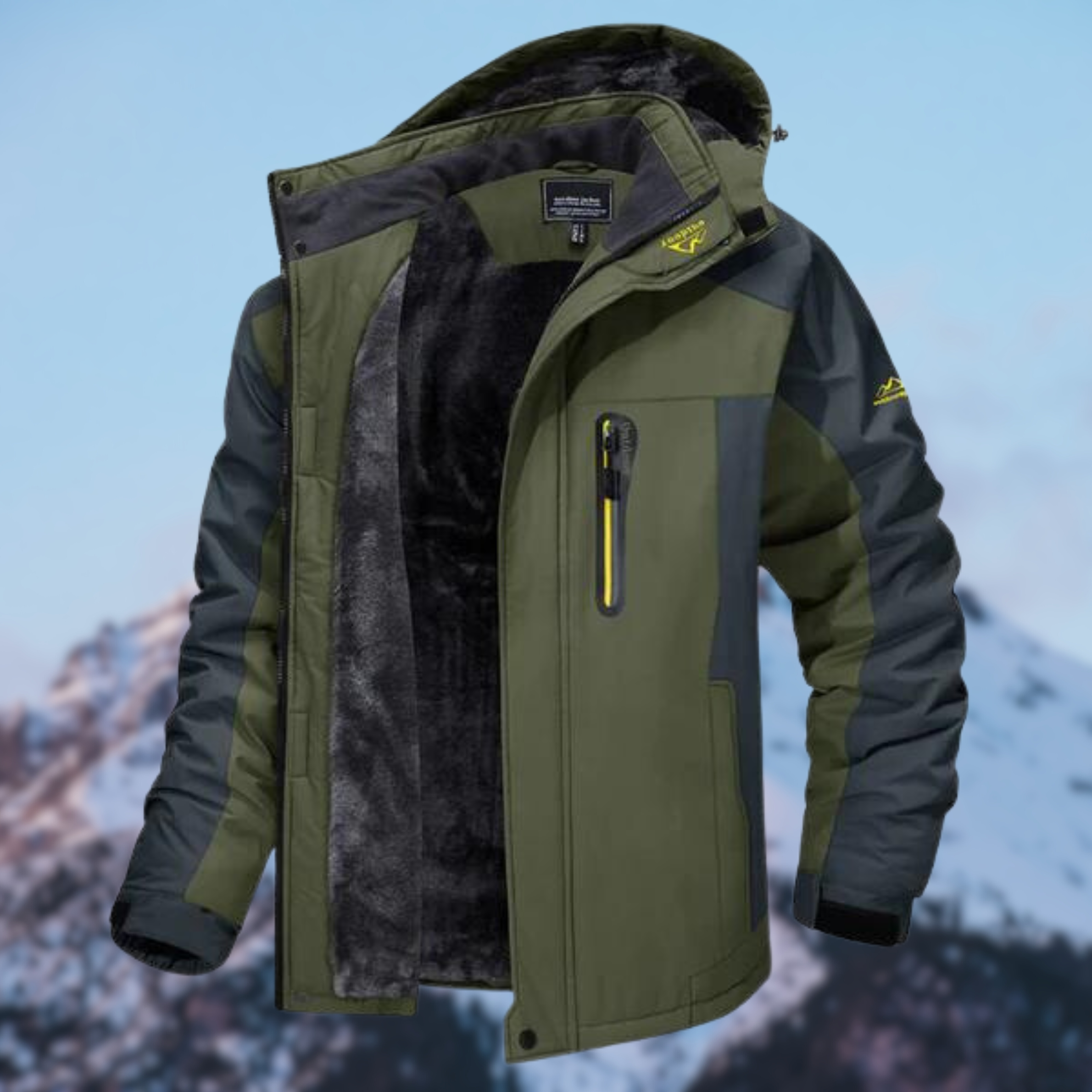 Heren Winterjas – Met Fleecevoering en Capuchon