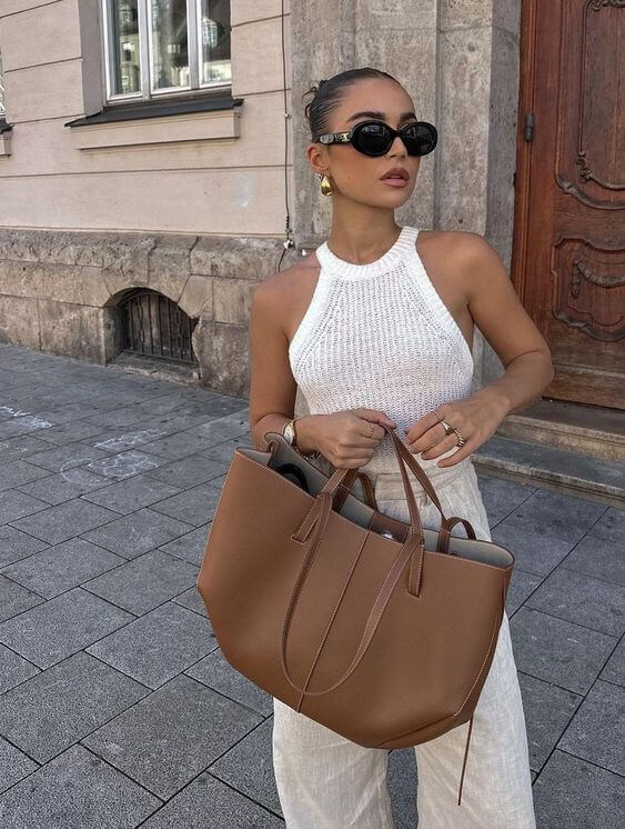 Vintage Tote Bag – Ruime damestas