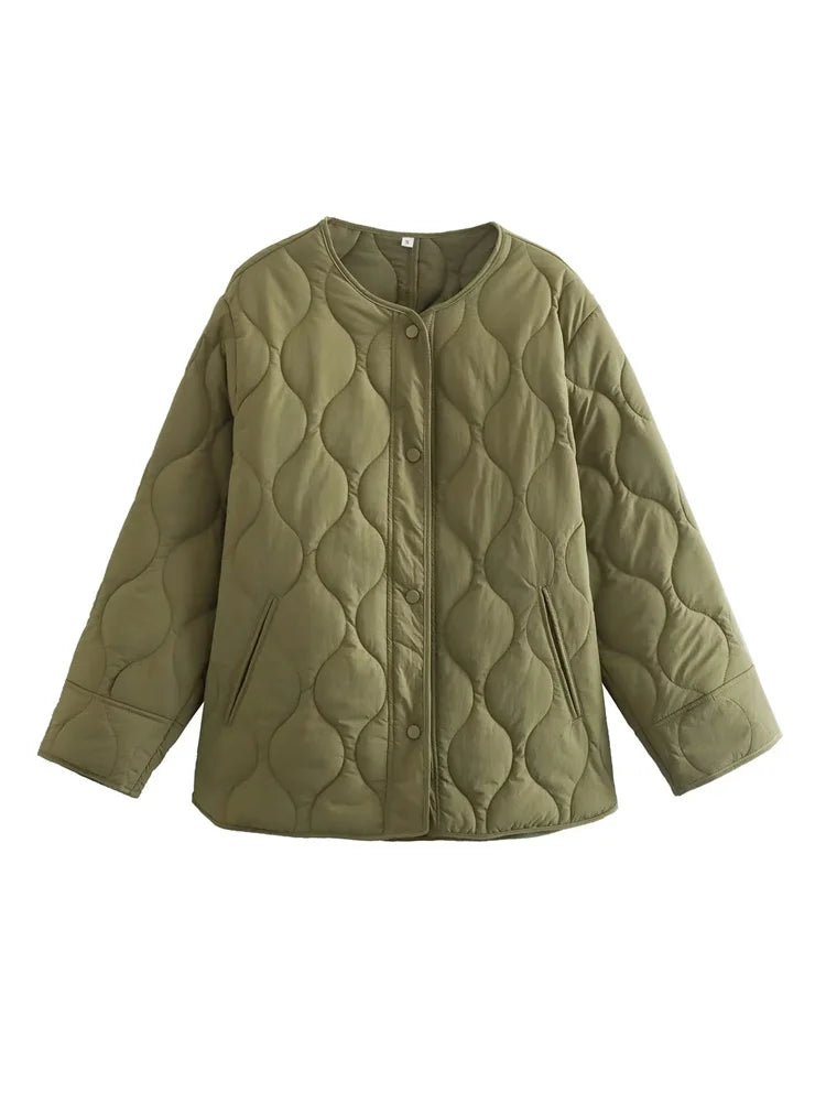 Elena – Oversized Winterjas voor Dames | Stijlvol & Warm