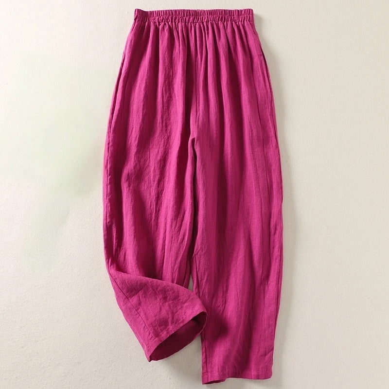 Luchtige Linnen Dames Zomerbroek