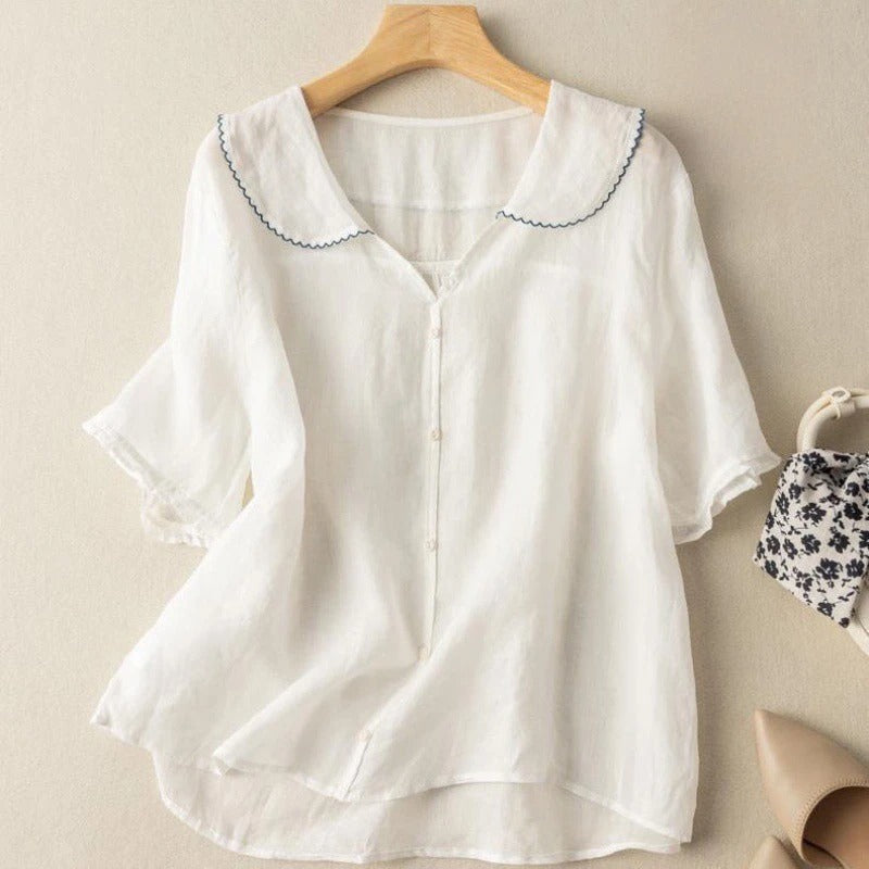 Luchtige Damesblouse met Tijdloze Elegantie