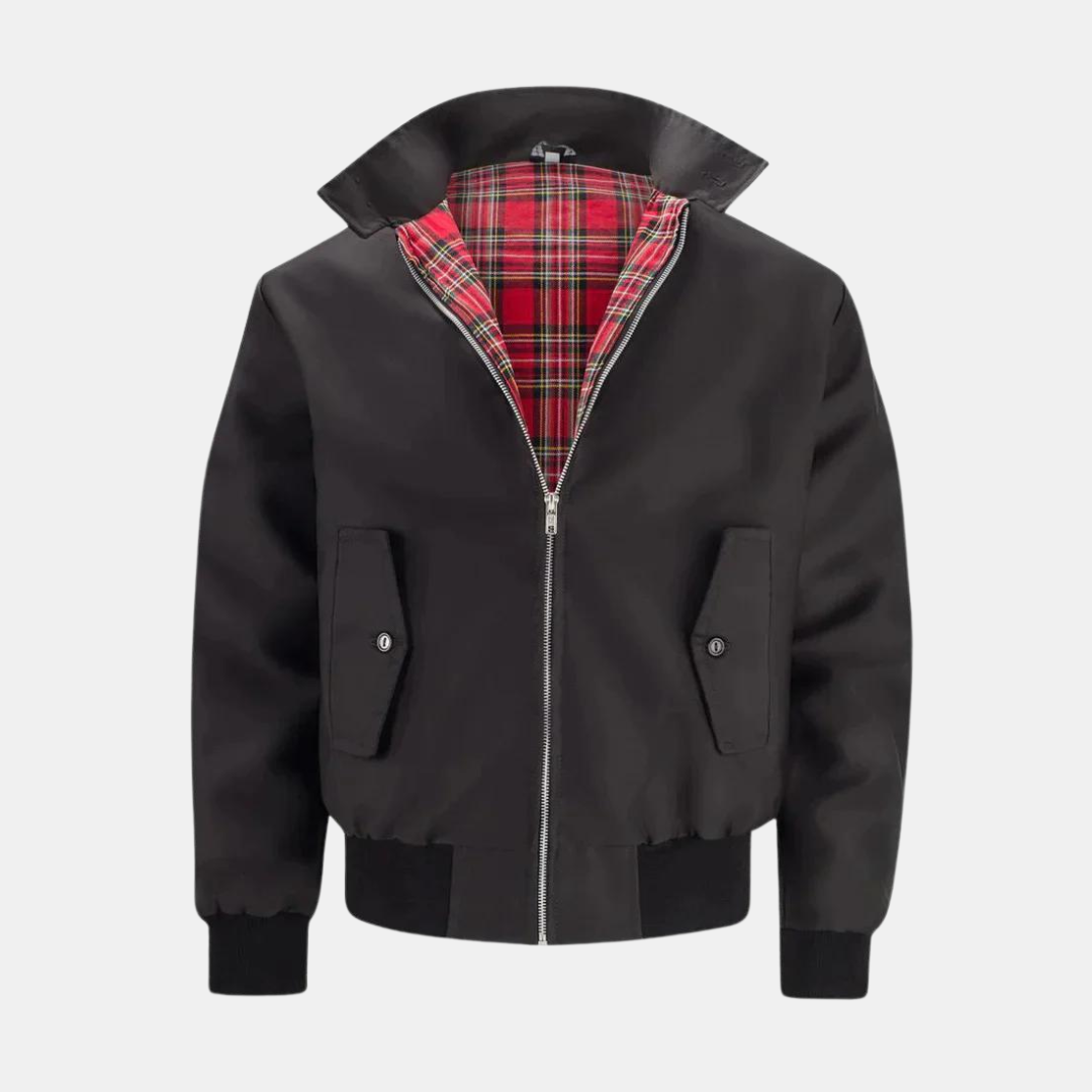 Heren Harrington Jack – Klassiek Model met Ruitvoering